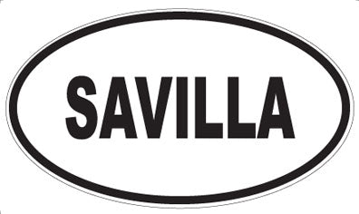 SAVILLA - Oval Sticker