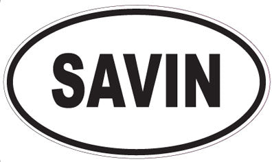 SAVIN - Oval Sticker