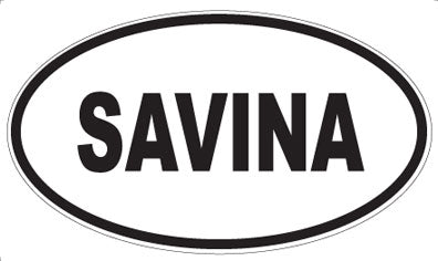 SAVINA - Oval Sticker