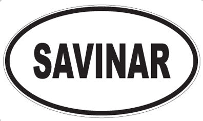 SAVINAR - Oval Sticker