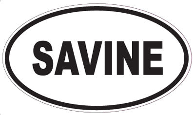 SAVINE - Oval Sticker