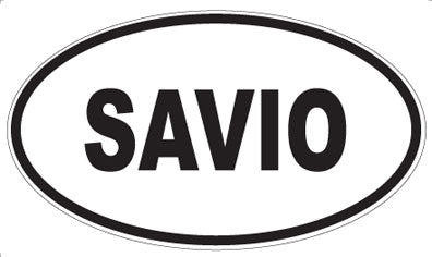 SAVIO - Oval Sticker