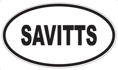 SAVITTS - Oval Magnet