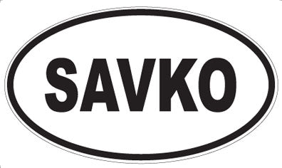 SAVKO - Oval Sticker