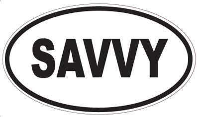 SAVVY - Oval Magnet