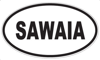 SAWAIA - Oval Sticker