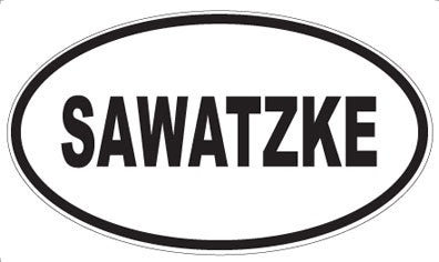 SAWATZKE - Oval Magnet