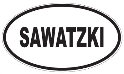 SAWATZKI - Oval Magnet