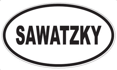 SAWATZKY - Oval Magnet