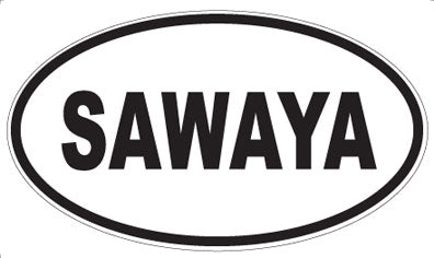 SAWAYA - Oval Sticker