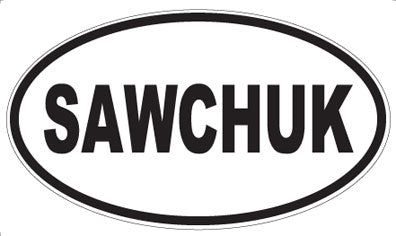 SAWCHUK - Oval Magnet