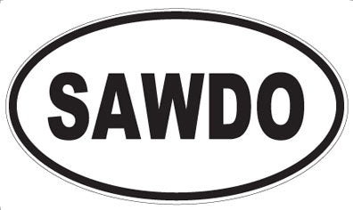 SAWDO - Oval Magnet