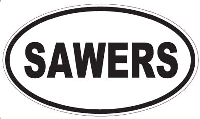 SAWERS - Oval Sticker