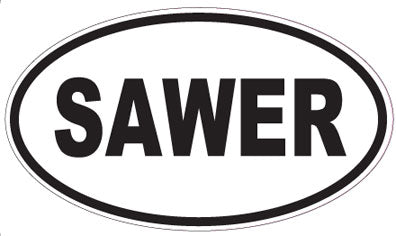 SAWER - Oval Magnet