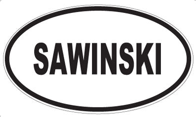 SAWINSKI - Oval Sticker