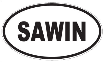 SAWIN - Oval Magnet