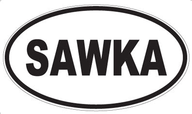 SAWKA - Oval Sticker