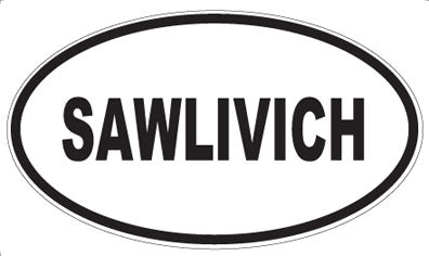 SAWLIVICH - Oval Magnet