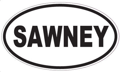 SAWNEY - Oval Sticker