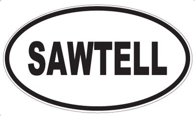 SAWTELL - Oval Sticker