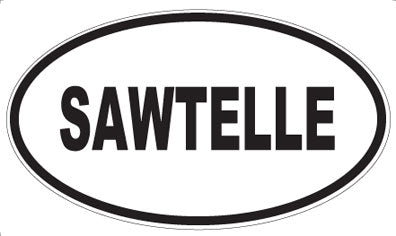 SAWTELLE - Oval Sticker