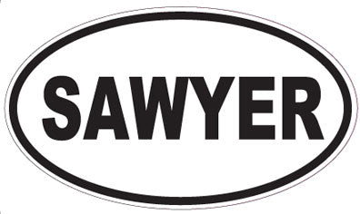 SAWYER - Oval Sticker