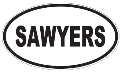 SAWYERS - Oval Sticker
