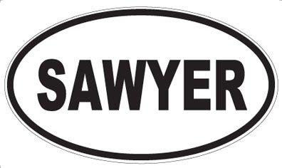 SAWYER - Oval Magnet