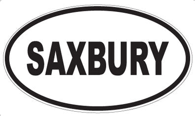 SAXBURY - Oval Sticker