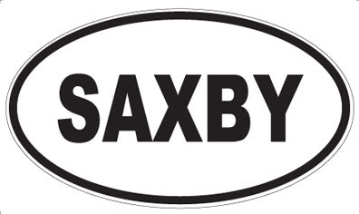 SAXBY - Oval Magnet