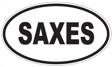 SAXES - Oval Sticker