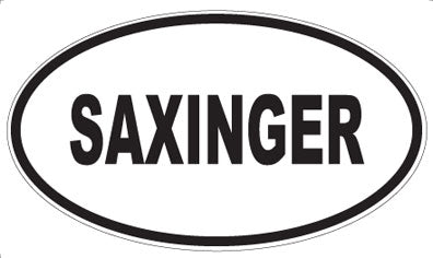 SAXINGER - Oval Magnet