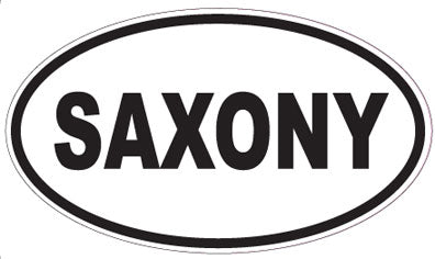 SAXONY - Oval Sticker