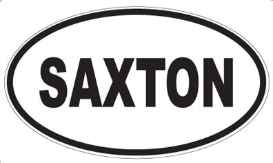 SAXTON - Oval Sticker
