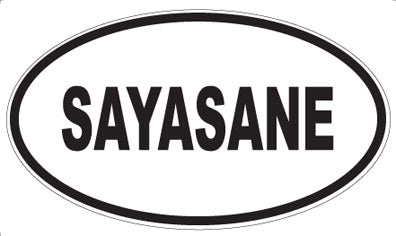 SAYASANE - Oval Sticker
