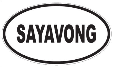 SAYAVONG - Oval Magnet