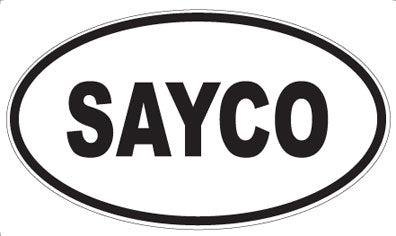 SAYCO - Oval Sticker