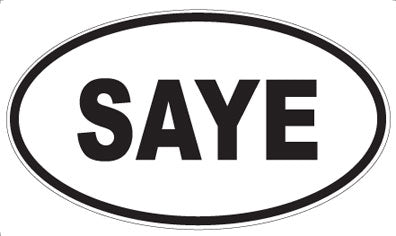 SAYE - Oval Magnet