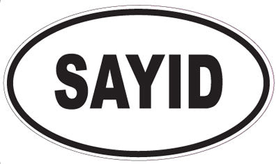 SAYID - Oval Magnet