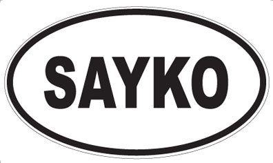 SAYKO - Oval Magnet