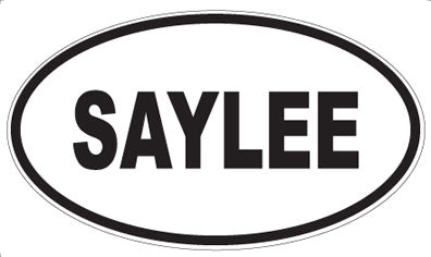 SAYLEE - Oval Sticker