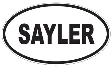 SAYLER - Oval Magnet