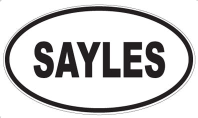 SAYLES - Oval Magnet