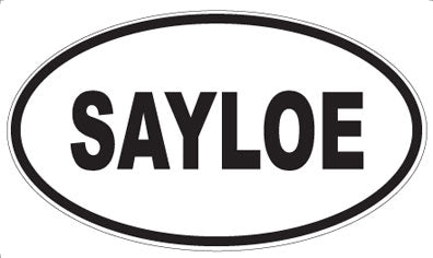 SAYLOE - Oval Sticker