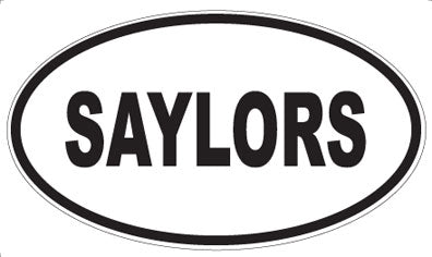 SAYLORS - Oval Sticker