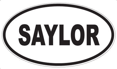 SAYLOR - Oval Magnet