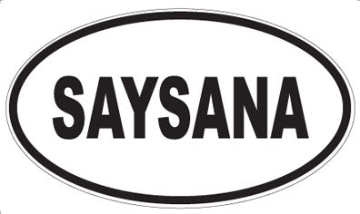 SAYSANA - Oval Sticker