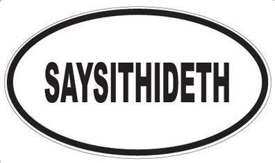 SAYSITHIDETH - Oval Magnet