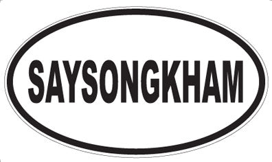 SAYSONGKHAM - Oval Sticker