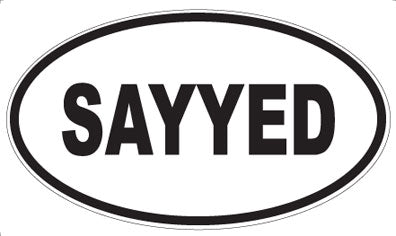 SAYYED - Oval Magnet